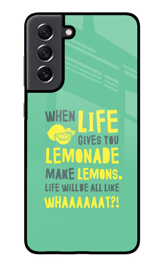 Quote Samsung S21 FE 5G Glass Case