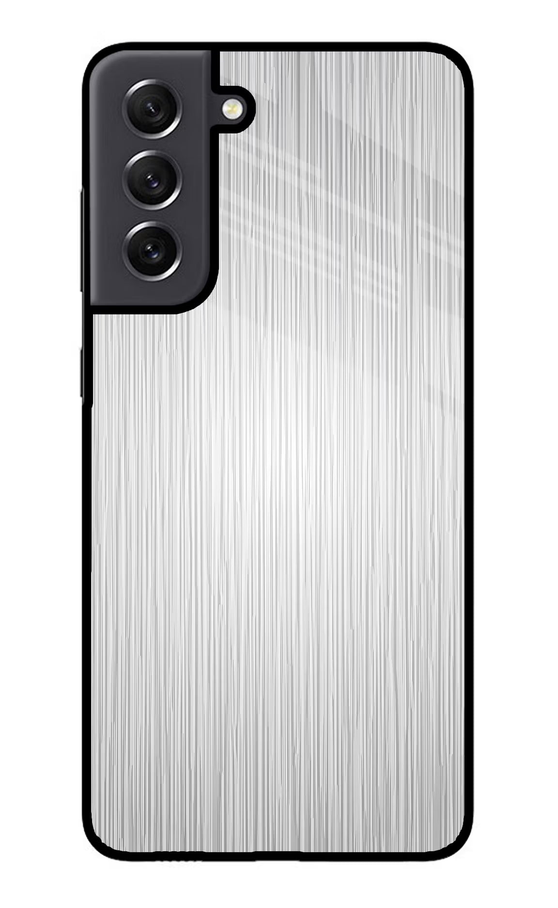 Wooden Grey Texture Samsung S21 FE 5G Glass Case Back Cover by Casekaro