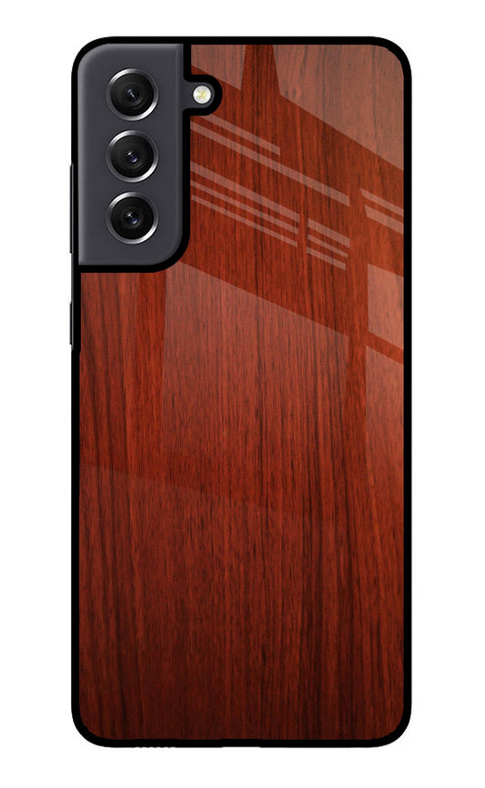 Wooden Plain Pattern Samsung S21 FE 5G Glass Case