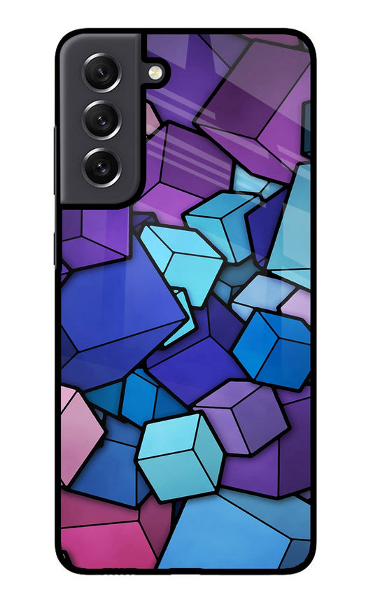 Cubic Abstract Samsung S21 FE 5G Glass Case
