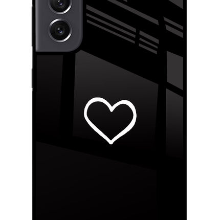 Heart Samsung S21 FE 5G Glass Case Back Cover by Casekaro