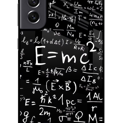 Physics Formula Samsung S21 FE 5G Glass Case Back Cover by Casekaro
