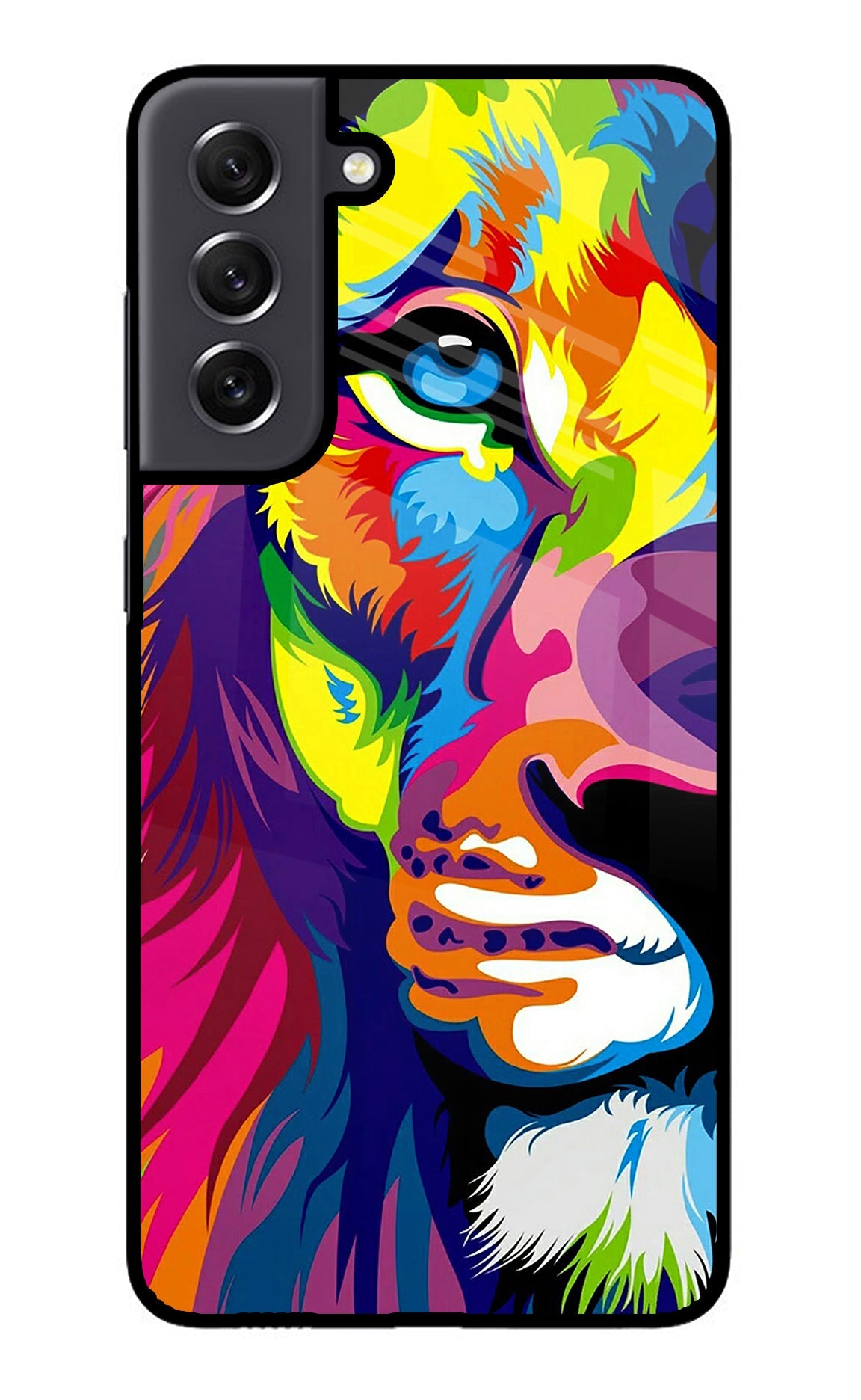 Lion Half Face Samsung S21 FE 5G Back Cover