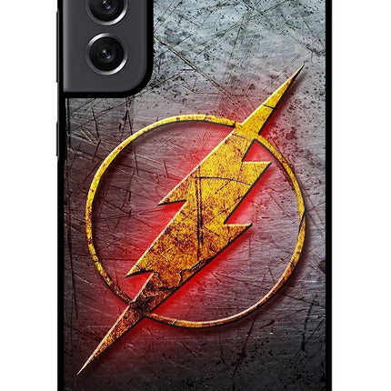 Flash Samsung S21 FE 5G Glass Case Back Cover by Casekaro