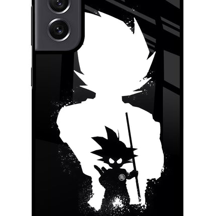 Goku Shadow Samsung S21 FE 5G Glass Case Back Cover by Casekaro