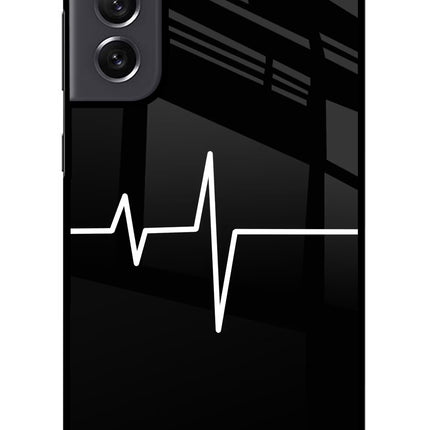 Heart Beats Samsung S21 FE 5G Glass Case Back Cover by Casekaro