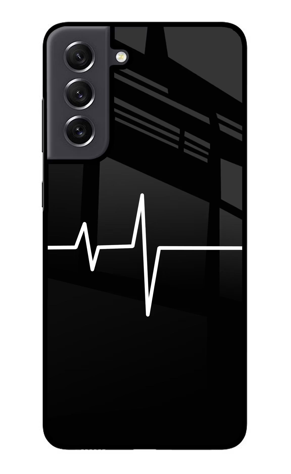 Heart Beats Samsung S21 FE 5G Glass Case Back Cover by Casekaro
