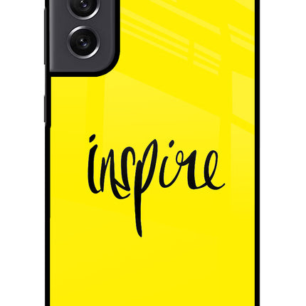 Inspire Samsung S21 FE 5G Glass Case Back Cover by Casekaro