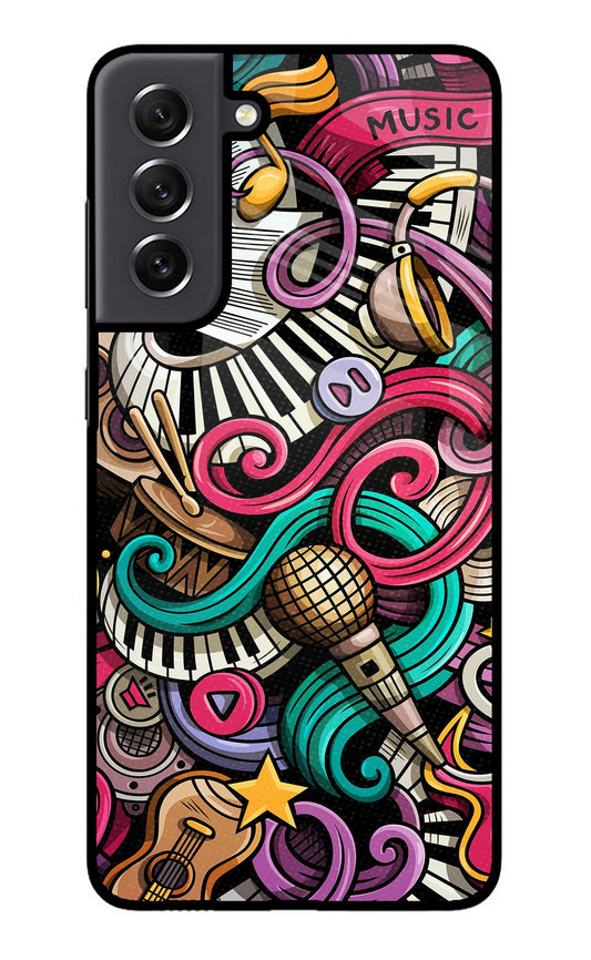 Music Abstract Samsung S21 FE 5G Glass Case