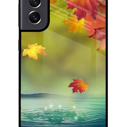 Flowers Samsung S21 FE 5G Glass Case Back Cover by Casekaro