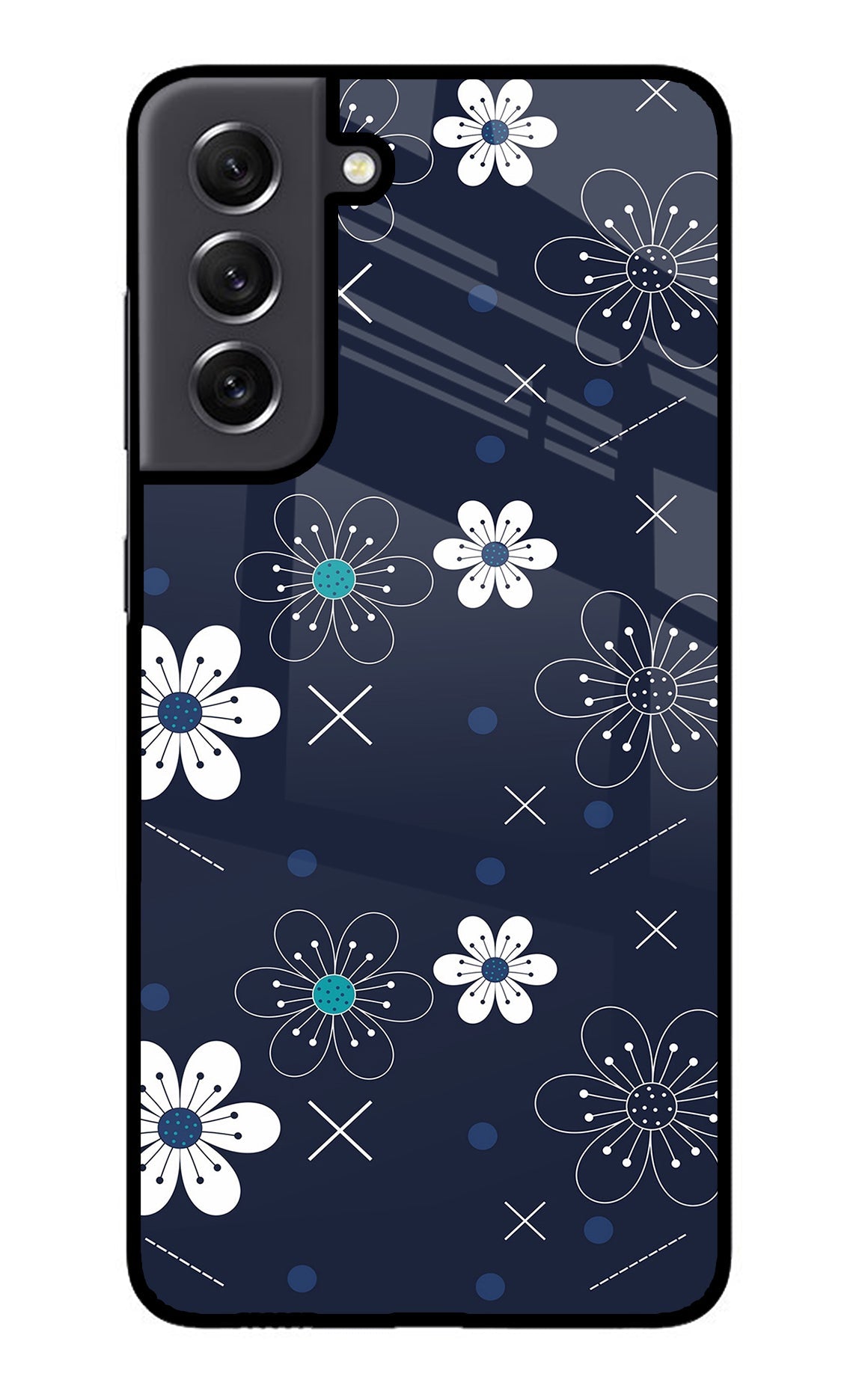 Flowers Samsung S21 FE 5G Glass Case