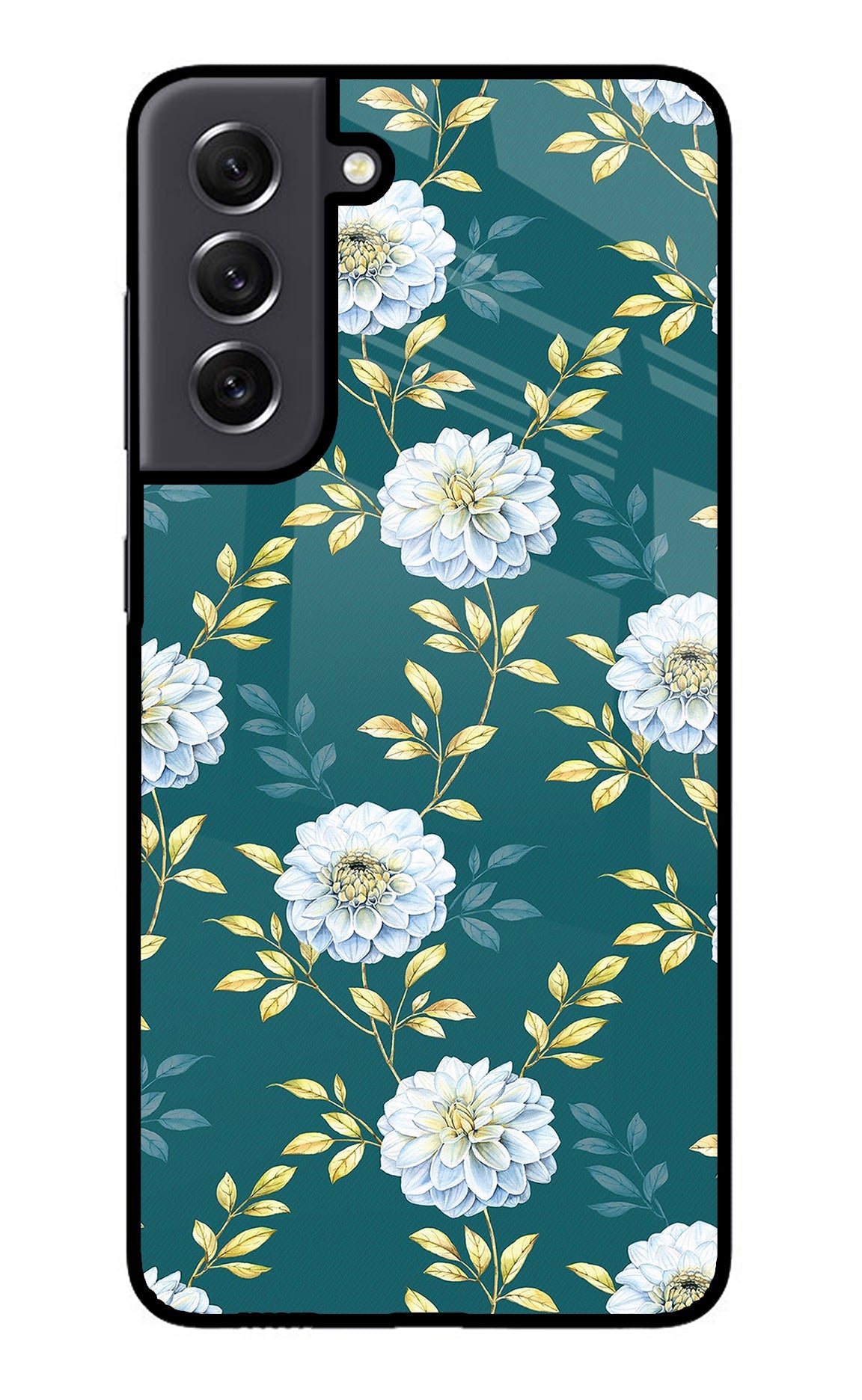 Flowers Samsung S21 FE 5G Glass Case