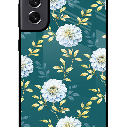 Flowers Samsung S21 FE 5G Glass Case Back Cover by Casekaro