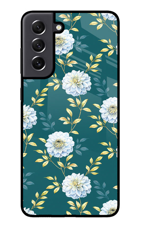 Flowers Samsung S21 FE 5G Glass Case