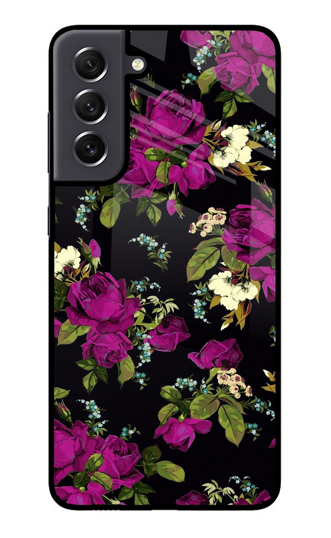 Flowers Samsung S21 FE 5G Glass Case