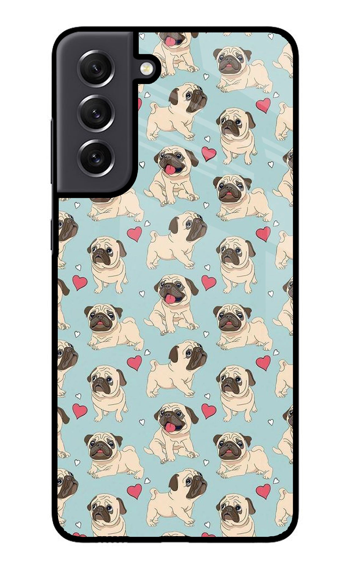 Pug Dog Samsung S21 FE 5G Glass Case