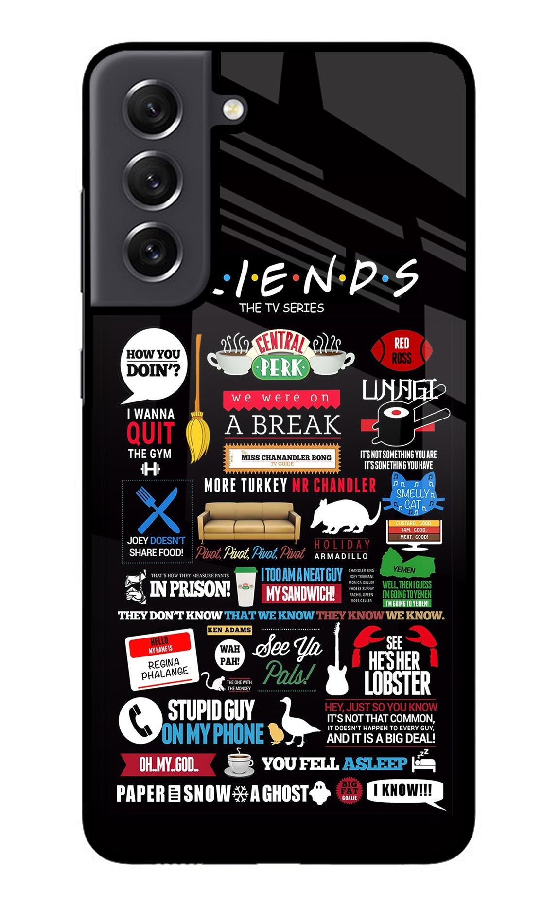 FRIENDS Samsung S21 FE 5G Glass Case