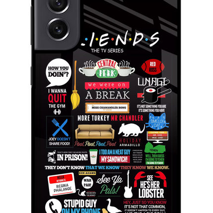FRIENDS Samsung S21 FE 5G Glass Case Back Cover by Casekaro