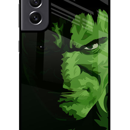 HULK Samsung S21 FE 5G Glass Case Back Cover by Casekaro