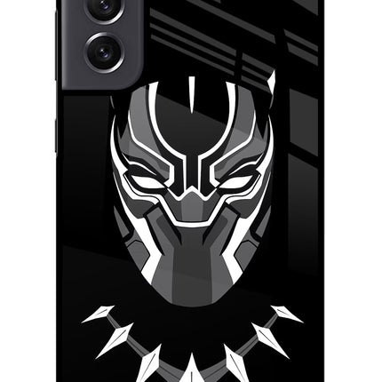 Black Panther Samsung S21 FE 5G Glass Case Back Cover by Casekaro