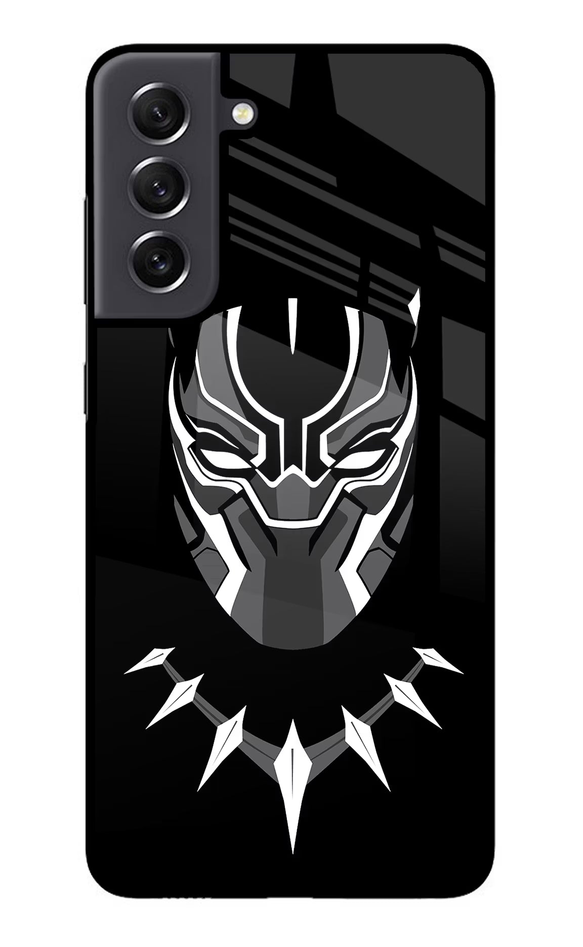 Black Panther Samsung S21 FE 5G Glass Case Back Cover by Casekaro