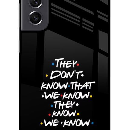 FRIENDS Dialogue Samsung S21 FE 5G Glass Case