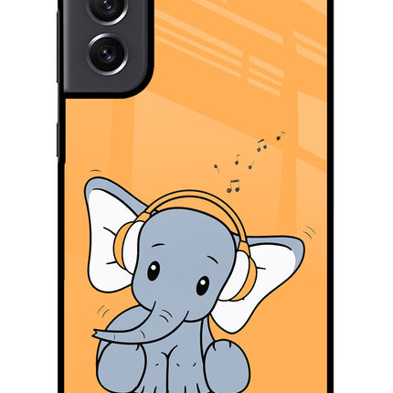 High On Music Samsung S21 FE 5G Glass Case Back Cover by Casekaro