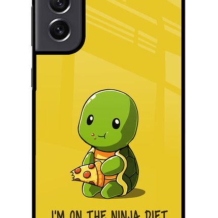 I'm on Ninja Diet Samsung S21 FE 5G Glass Case Back Cover by Casekaro