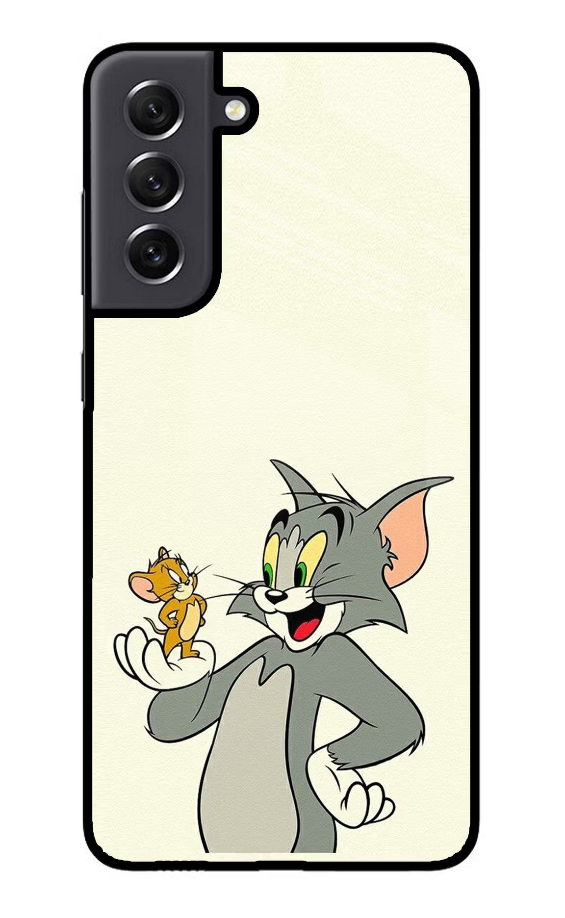 Tom & Jerry Samsung S21 FE 5G Glass Case Back Cover by Casekaro
