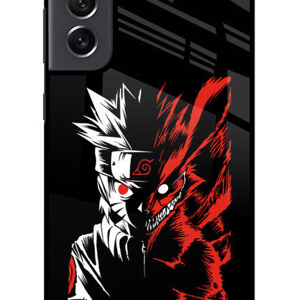 Naruto Two Face Samsung S21 FE 5G Glass Case Back Cover by Casekaro