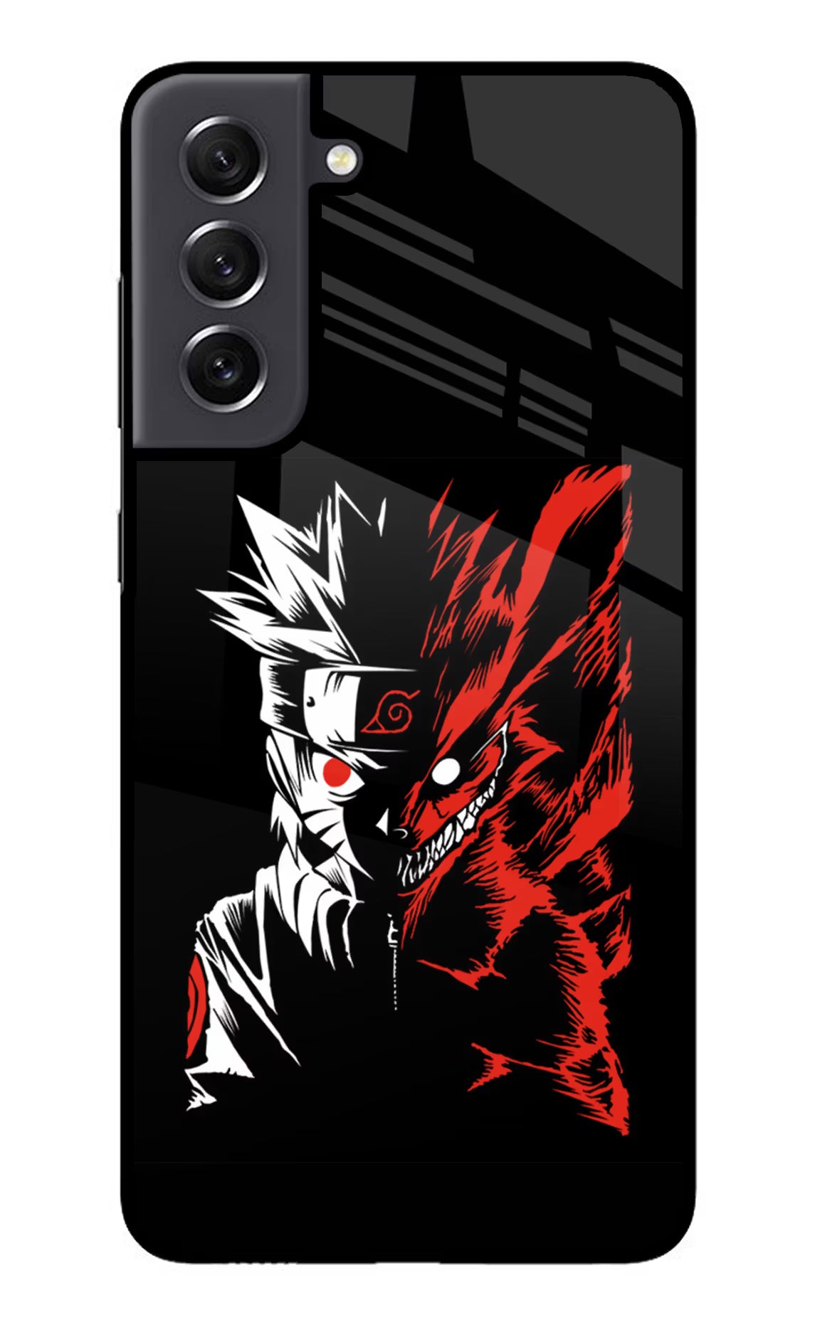 Naruto Two Face Samsung S21 FE 5G Glass Case Back Cover by Casekaro