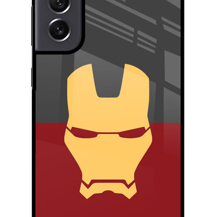Ironman Samsung S21 FE 5G Glass Case Back Cover by Casekaro