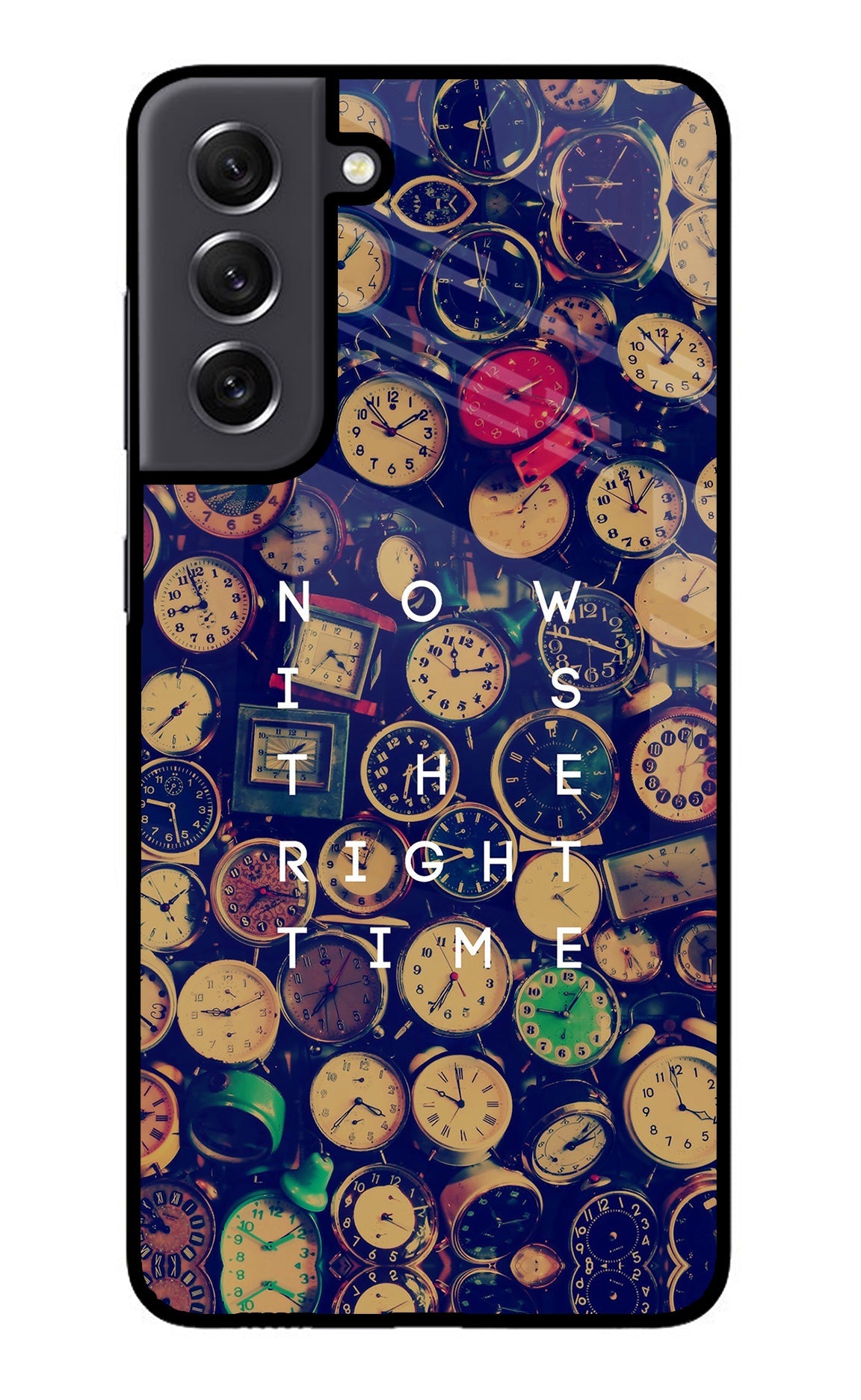 Now is the Right Time Quote Samsung S21 FE 5G Back Cover