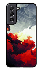 Fire Cloud Samsung S21 FE 5G Glass Case