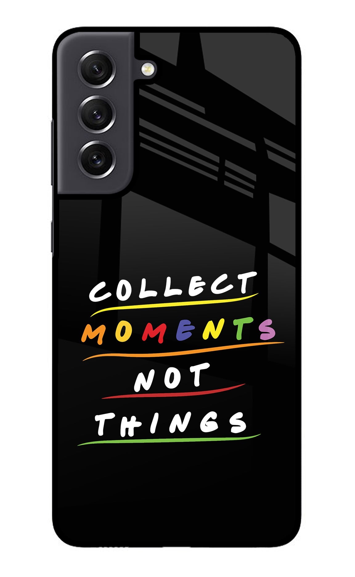 Collect Moments Not Things Samsung S21 FE 5G Glass Case