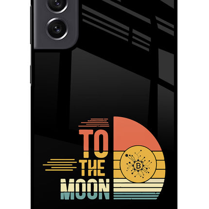 To the Moon Samsung S21 FE 5G Glass Case Back Cover by Casekaro