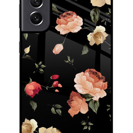 Flowers Samsung S21 FE 5G Glass Case Back Cover by Casekaro