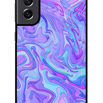 Glitter Samsung S21 FE 5G Glass Case Back Cover by Casekaro