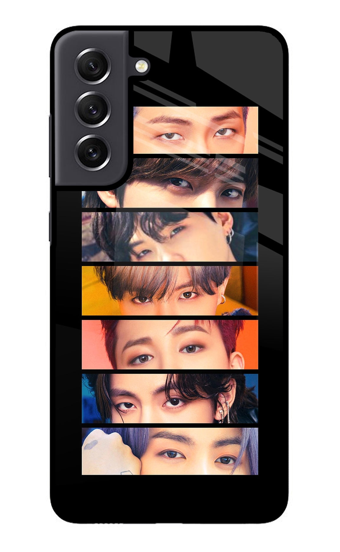 BTS Eyes Samsung S21 FE 5G Glass Case