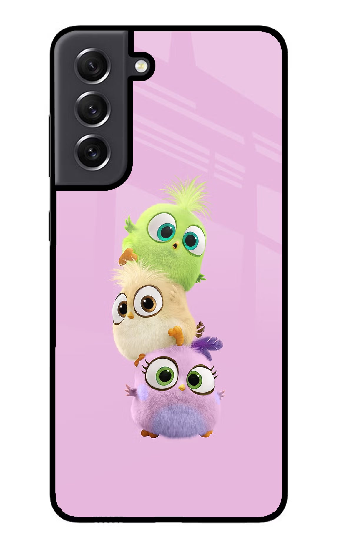 Cute Little Birds Samsung S21 FE 5G Glass Case Back Cover by Casekaro
