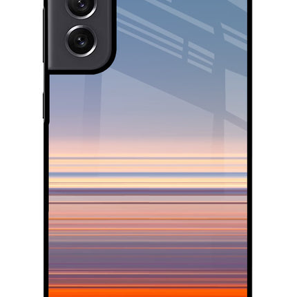 Morning Colors Samsung S21 FE 5G Glass Case Back Cover by Casekaro