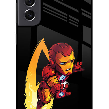 IronMan Samsung S21 FE 5G Glass Case Back Cover by Casekaro