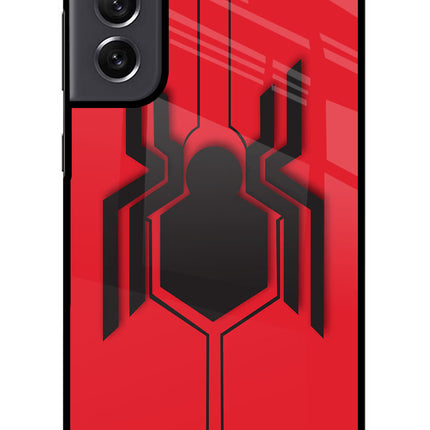 Spider Samsung S21 FE 5G Glass Case Back Cover by Casekaro