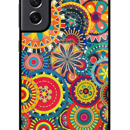 Gol Gol Art Samsung S21 FE 5G Glass Case Back Cover by Casekaro