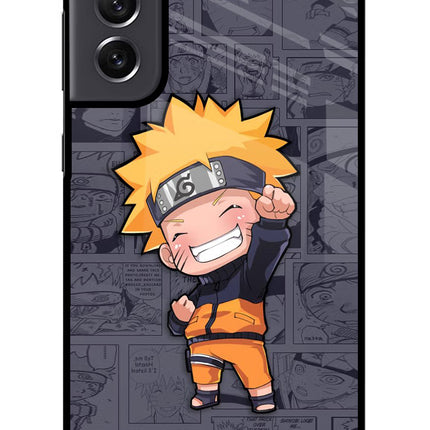 Chota Naruto Samsung S21 FE 5G Glass Case Back Cover by Casekaro