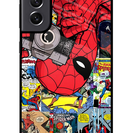 Spider Man Samsung S21 FE 5G Glass Case