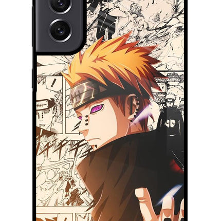 Pain Anime Samsung S21 FE 5G Glass Case Back Cover by Casekaro