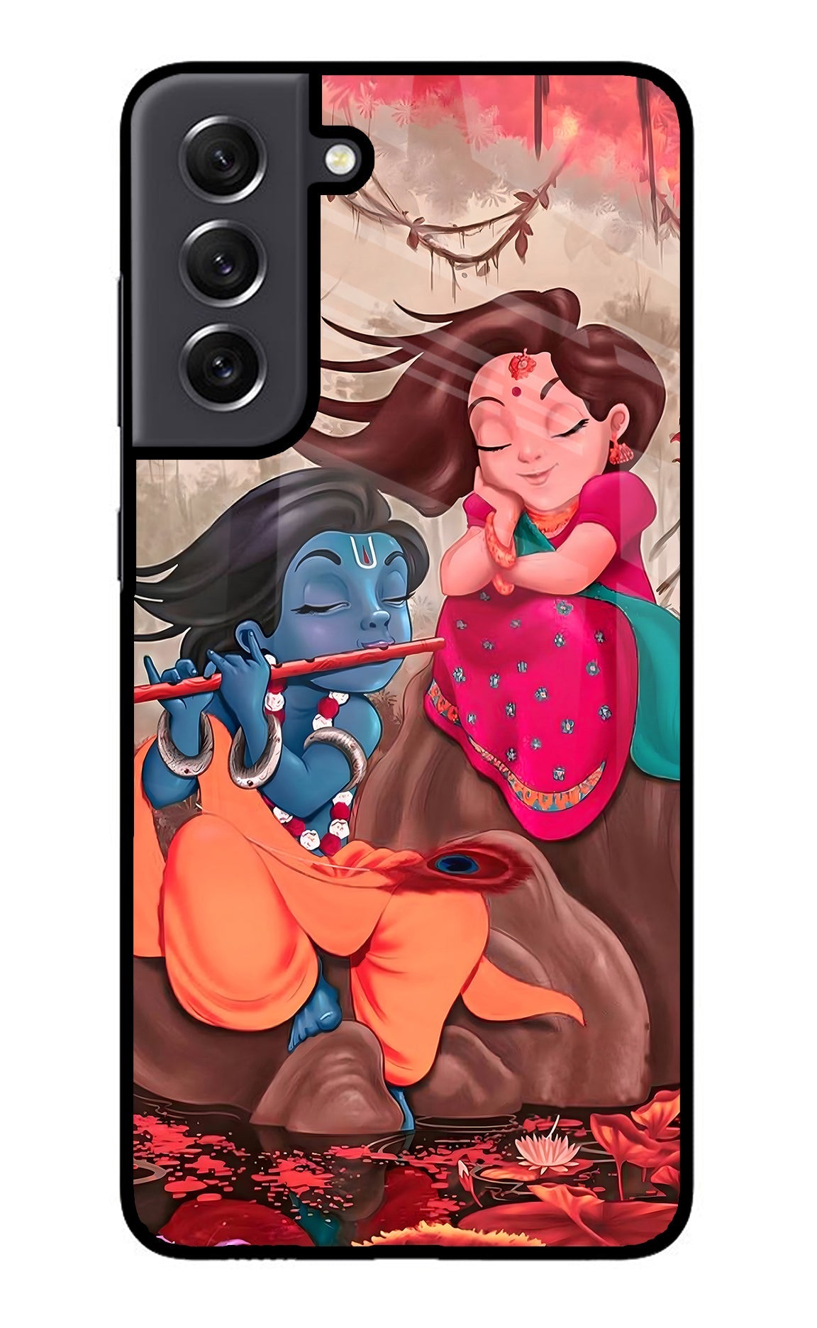 Radhe Krishna Samsung S21 FE 5G Glass Case