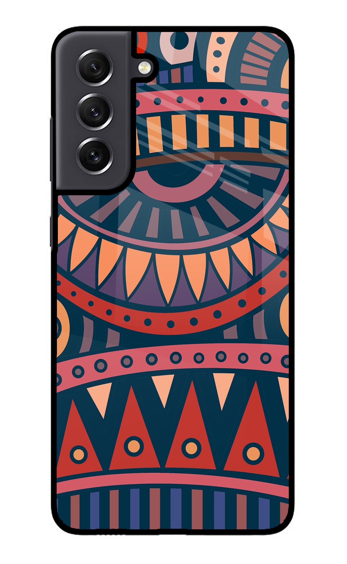 African Culture Design Samsung S21 FE 5G Glass Case