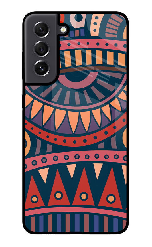 African Culture Design Samsung S21 FE 5G Glass Case